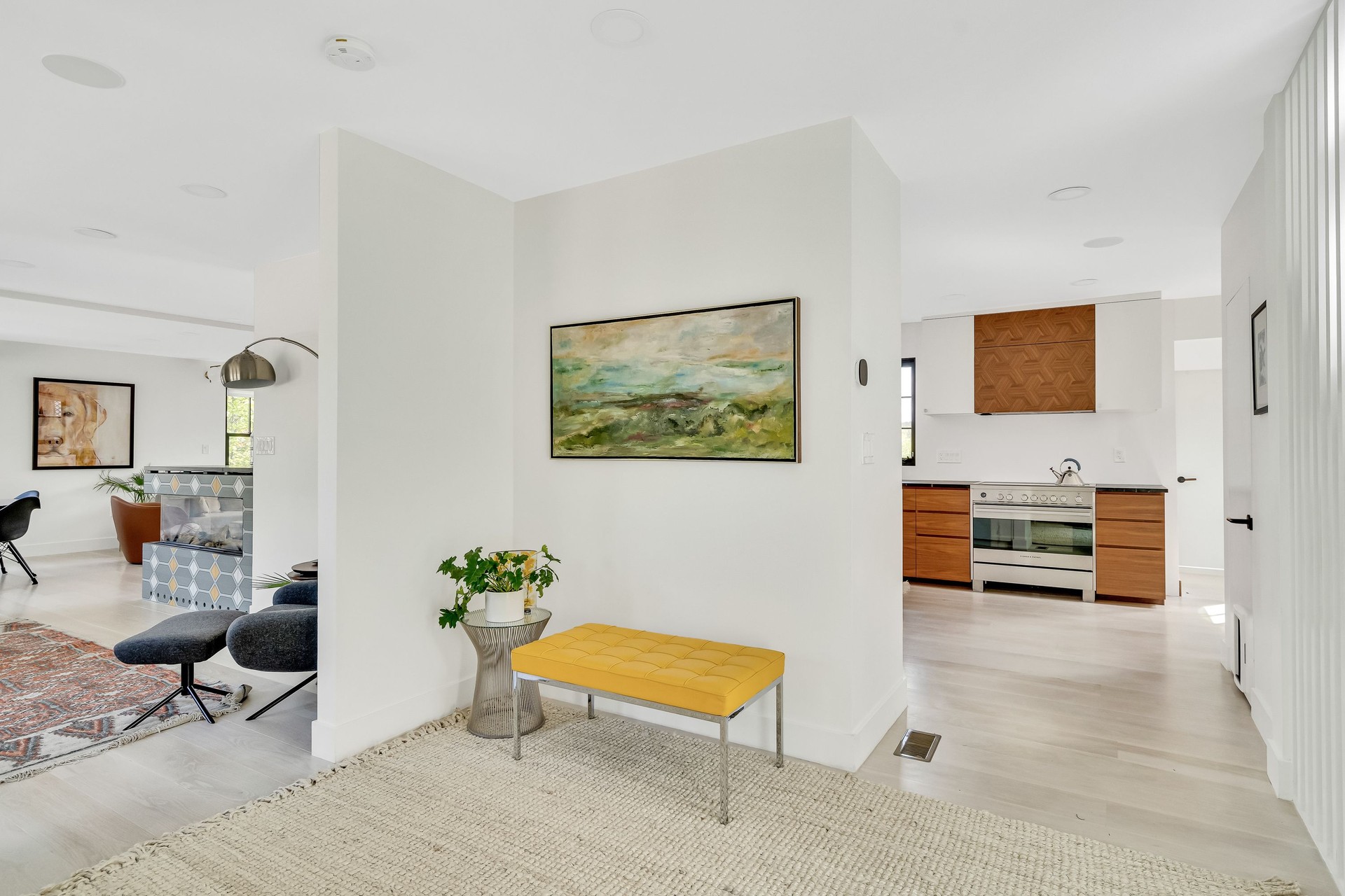 Renovated open-plan living space